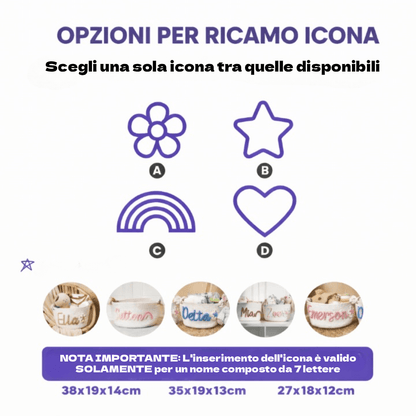 Softino® – Cestino Porta Giochi Personalizzato