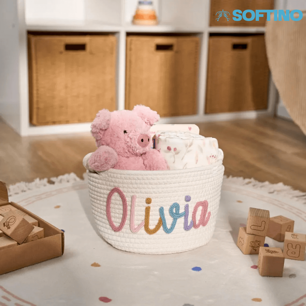 Softino® – Cestino Porta Giochi Personalizzato