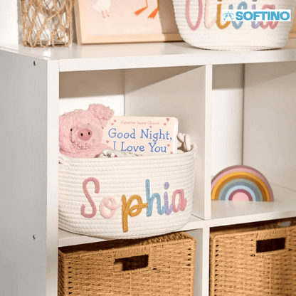 Softino® – Cestino Porta Giochi Personalizzato