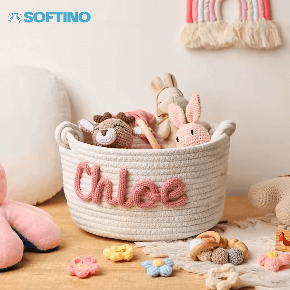 Softino® – Cestino Porta Giochi Personalizzato