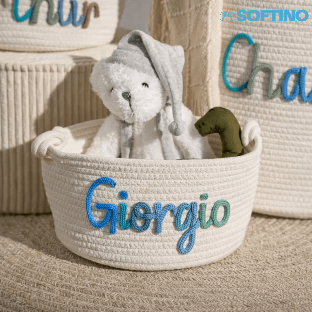 Softino® – Cestino Porta Giochi Personalizzato