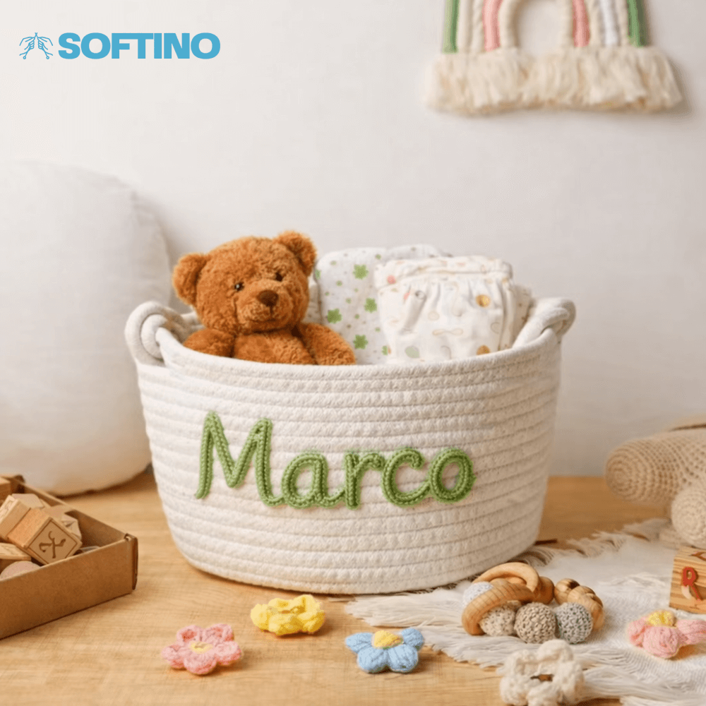 Softino® – Cestino Porta Giochi Personalizzato