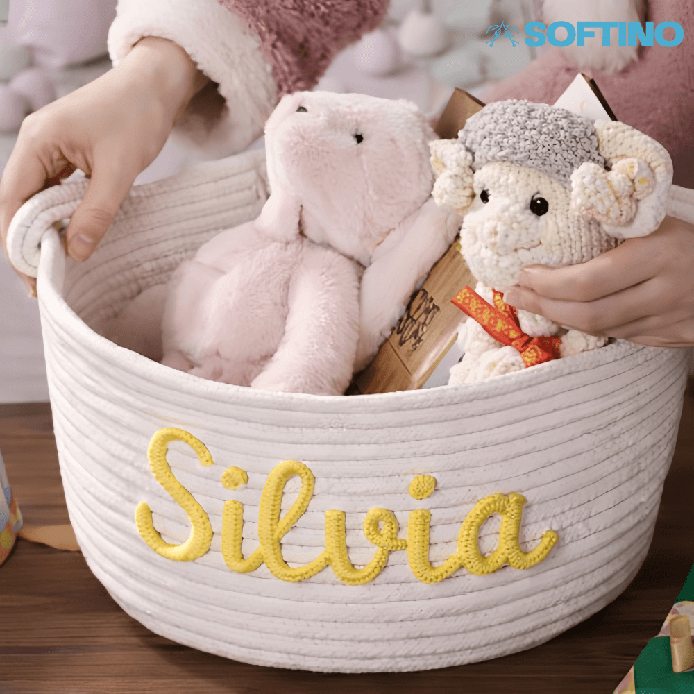 Softino® – Cestino Porta Giochi Personalizzato