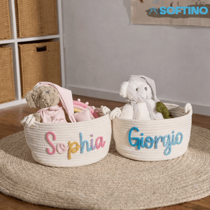 Softino® – Cestino Porta Giochi Personalizzato