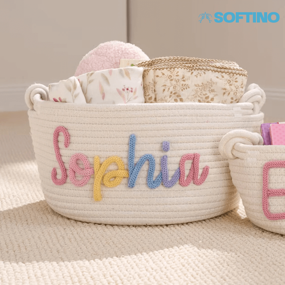 Softino® – Cestino Porta Giochi Personalizzato